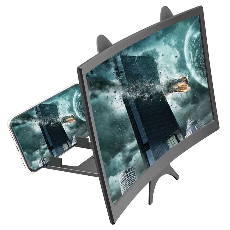 Amplificatore Dello Schermo Dello Smartphone Abs Pieghevole Portatile Schermo Curvo Accessori Per Cellulari Amplificatore Del Telefono Protezione Per 