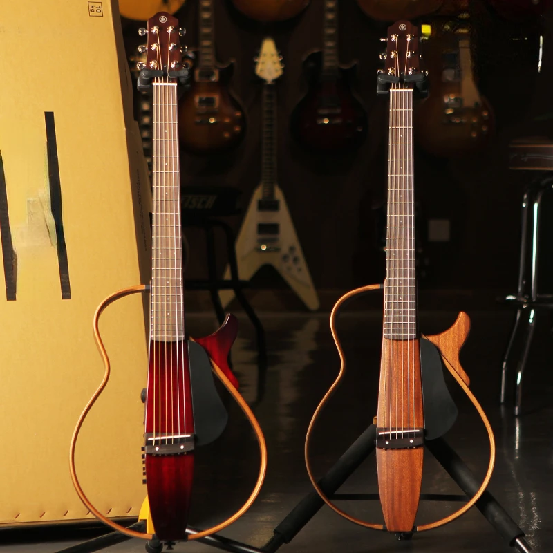 Chitarra Mute Yamaha Slg200S Chitarra In Legno Acustica Folk Con Corda In Acciaio Portatile Muto