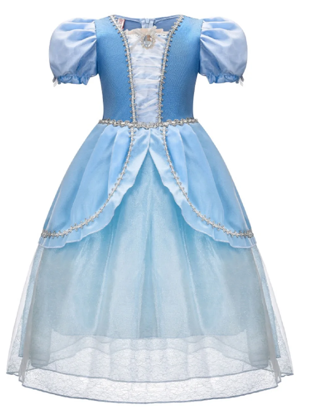 Vendita Calda Personaggio Dei Cartoni Animati Princess Cosplay Sky Blue Dress Costume Halloween Per Kid Girl Carnival Party