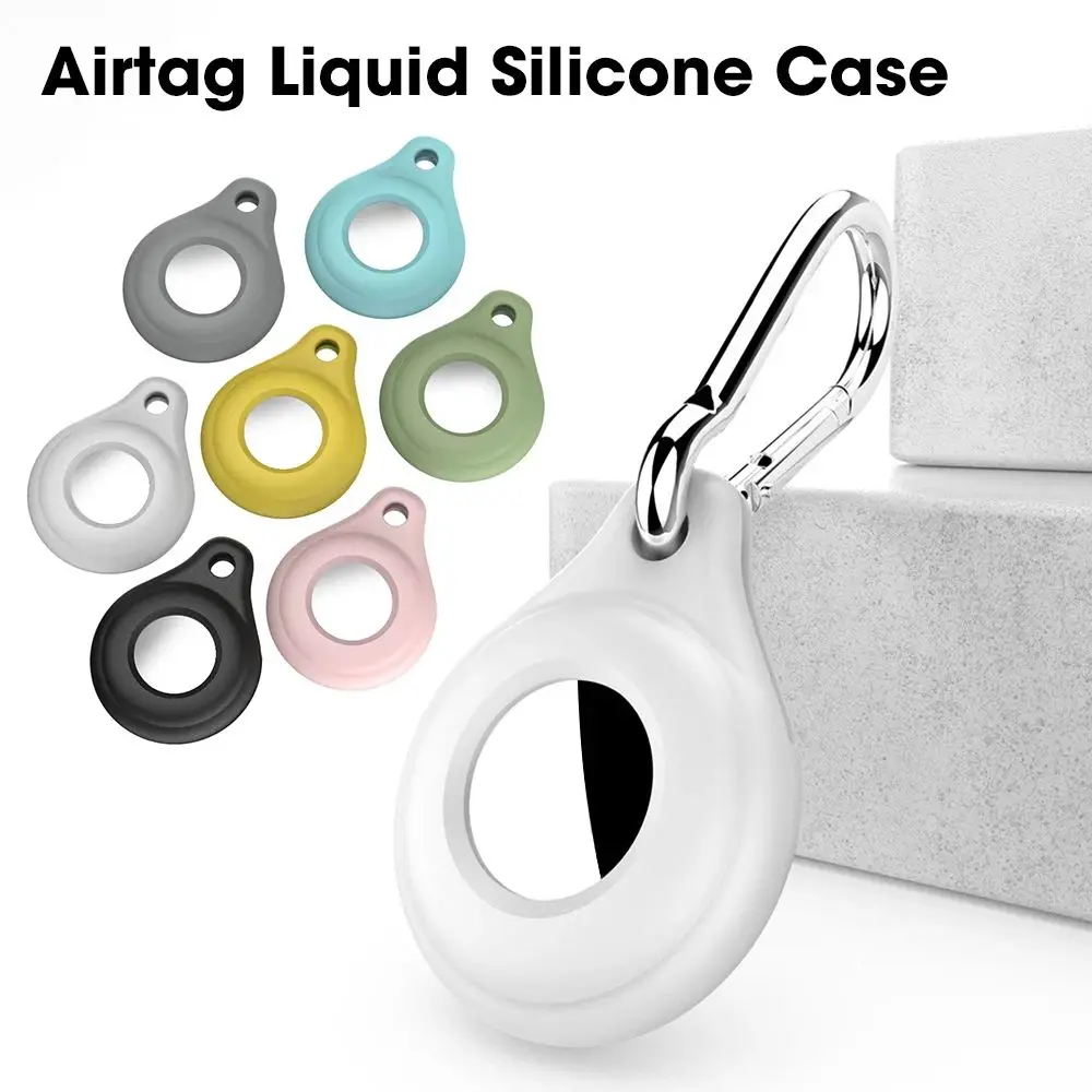 Portachiavi Per Airtags, Portachiavi In Silicone Per Localizzatore Di Tag Apple Air, Portachiavi In Silicone Di Colore Liquido Per Apple Air Tag