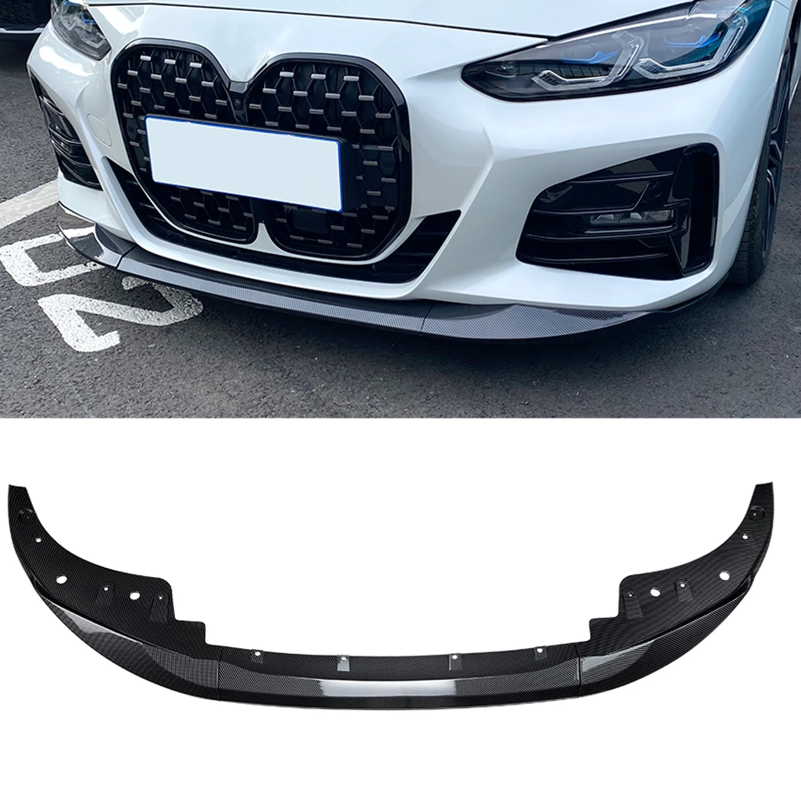 Paraurti Anteriore Spoiler Lip Splitter Flare Strip Blade Per Bmw Serie 4 425I 430I G22 G23 G26 G24 425I 430I 2020-2024