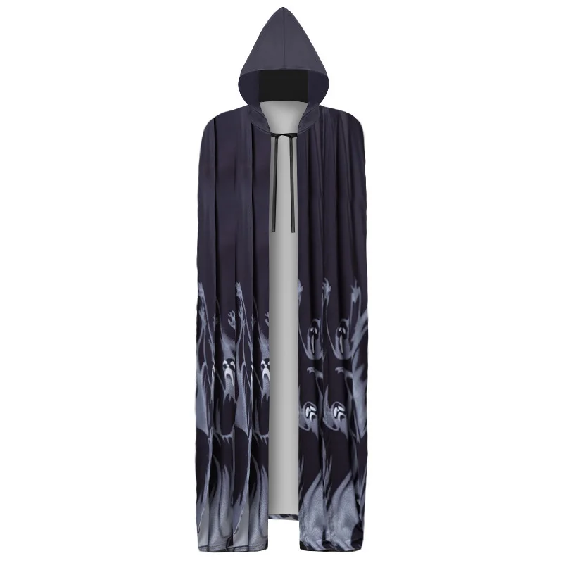 Adulto Halloween Mantello Mantello Con Cappuccio Costume Medievale Strega Wicca Vampire Death Halloween Costume Cappotti
