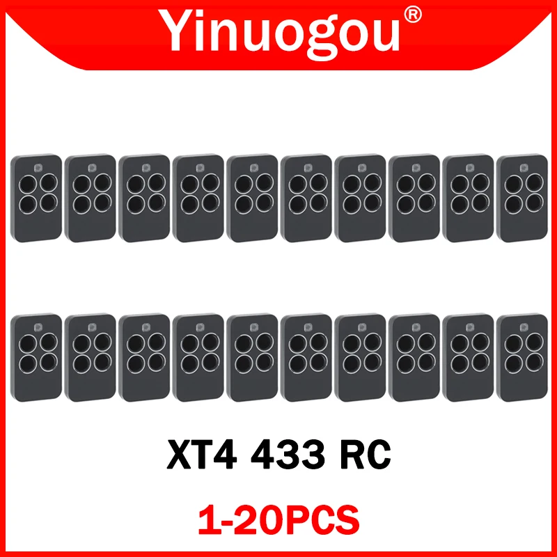 Xt4 433 Rc 787456 Telecomando Per Porta Da Garage 433Mhz Rolling Code 1 / 3 / 5 / 10 / 20 Pz