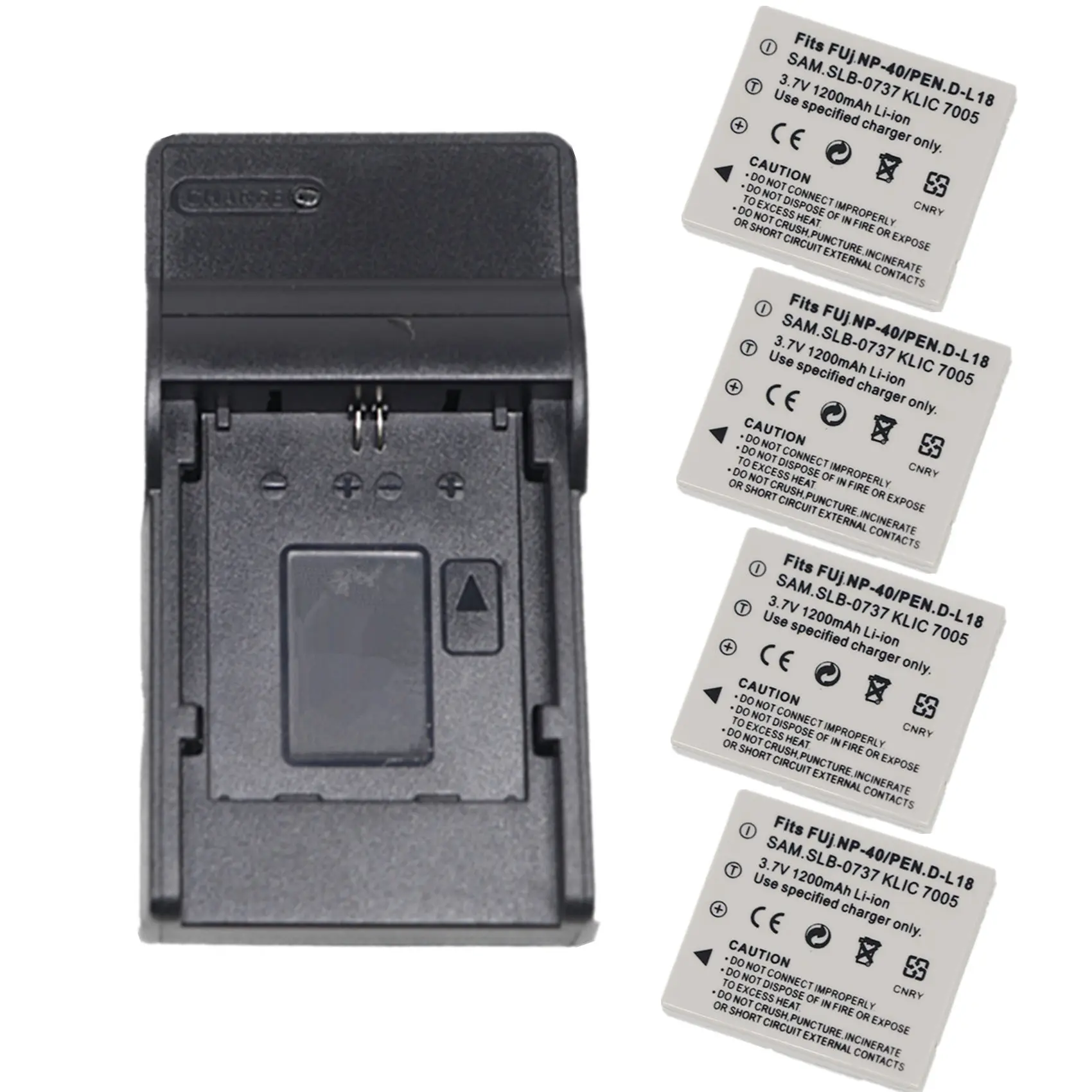 Batteria + Caricabatterie Usb Per Panasonic Dmw-Bcb7 Cga-S004 Panasonic Lumix Dmc-Fx2 Fx7 Kodak Klic-7005 Kodak Easyshare C763