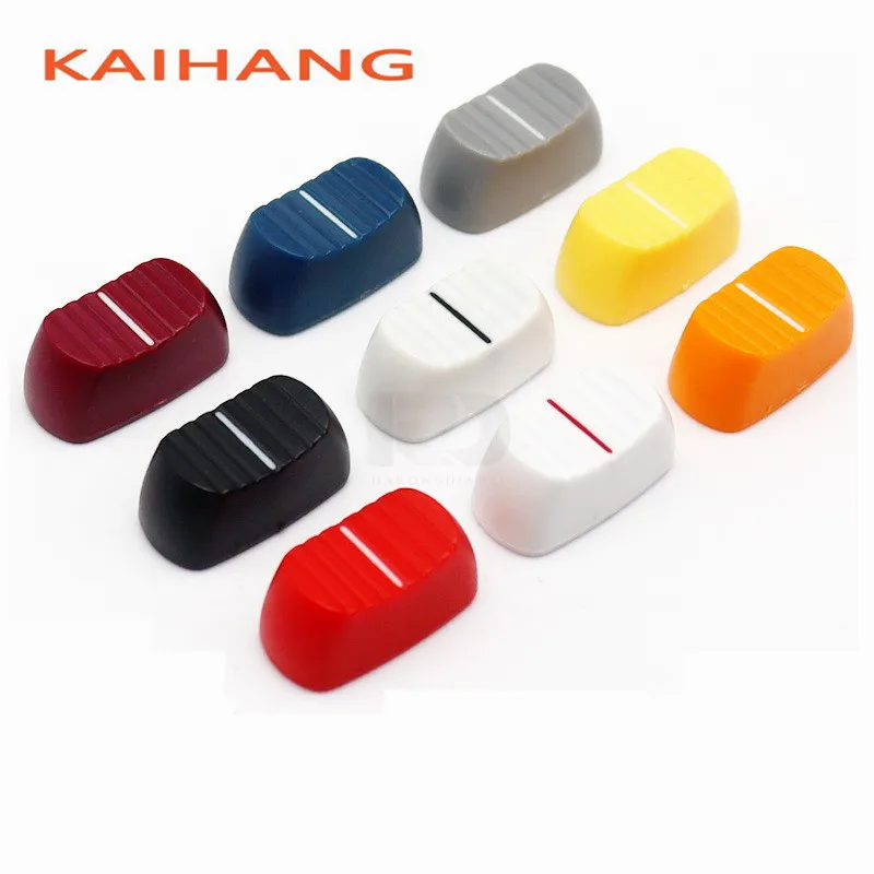 10 Pz 23*11*10.5Mm Plastica Mixer Push Key Cap Scheda Audio Push Key Cap Lineare Scorrevole Potenziometro Cap Per Yanaha Behringer