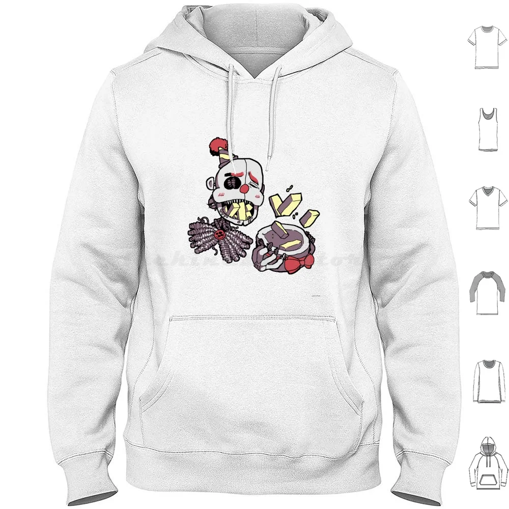 Ennard Loves Exotic Butters Felpa Con Cappuccio In Cotone Manica Lunga Fnaf Fnafennard Ennard Sisterlocation Sister Location Fnaf