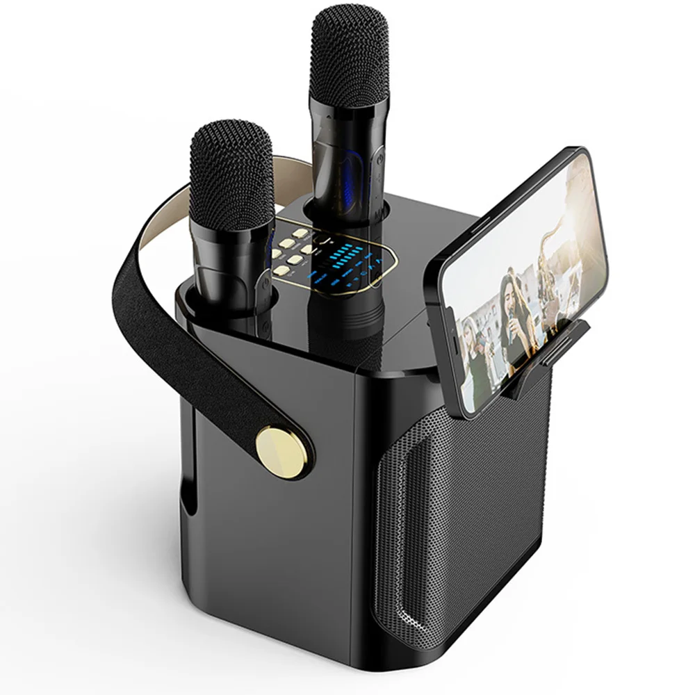 S882 Karaoke Altoparlante Bluetooth Lettore Musicale Con Microfono Wireless Duel U Disk/Tf Card/Aux Riproduzione Home Stereo Ktv Soundbox