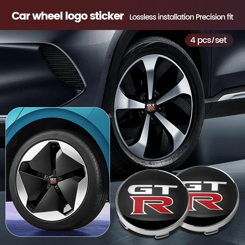 60Mm Car Wheel Center Hub Caps Adesivi Auto Rim Cover Emblem Badge Per Nissan Nismo Gtr Tiida Leaf Versa Qashqai Juke Micra Ecc