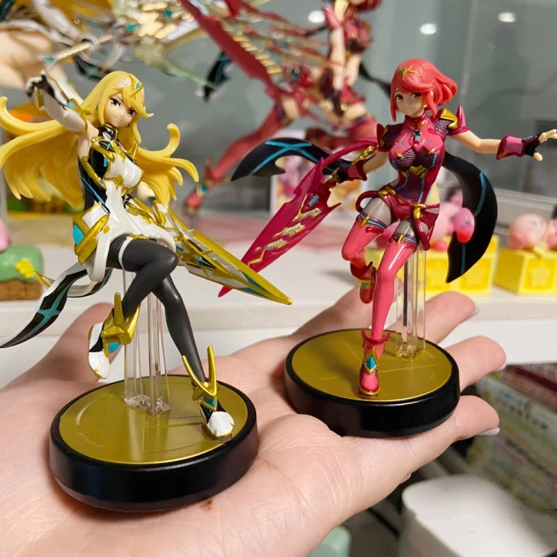 Xenoblade Chairs Amiibo Nfc Switch Shulk Anime Action Figure Homura E Hikari Anime Game Pvc Statue Model Toy Fashion Gifts