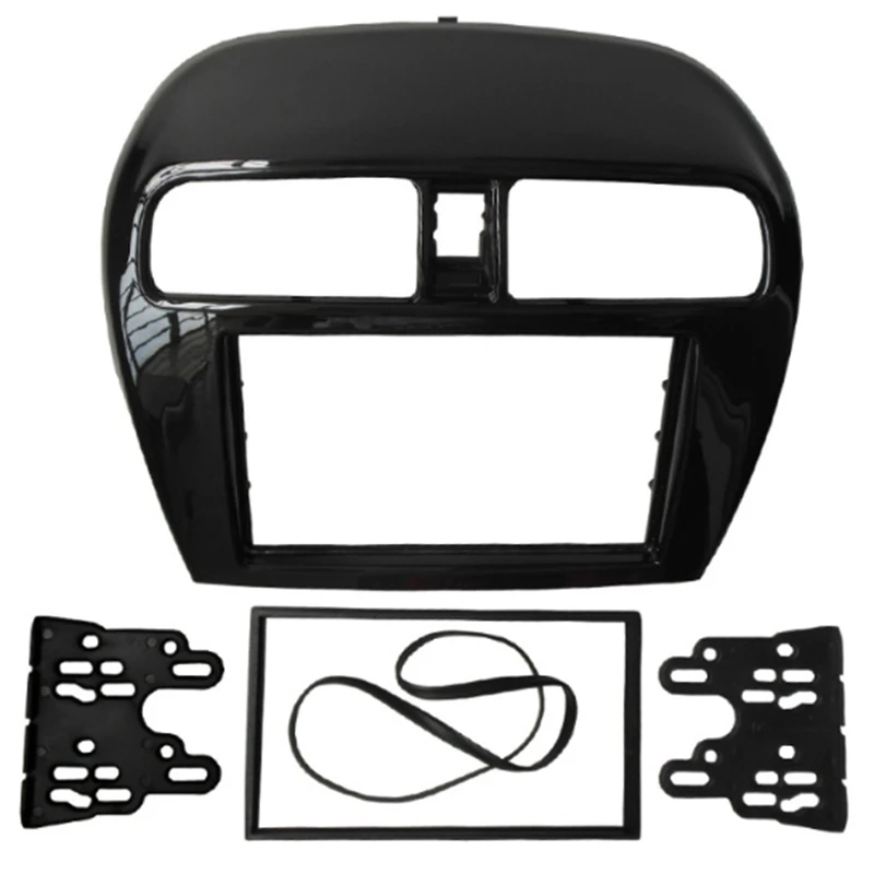 Doppio Din Fascia Per Mitsubishi Mirage Space Star Attrage Radio Stereo Panel Dash Montaggio Installazione Trim Kit Face