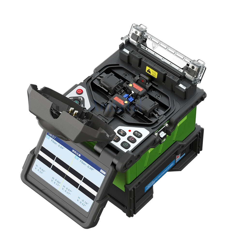 Komshine Fx39 6 Motori Backbone Fusion Splicer Core Alignment Ftth Fiber Splicing Machine 6S Splicing Spagnolo Portoghese Francese