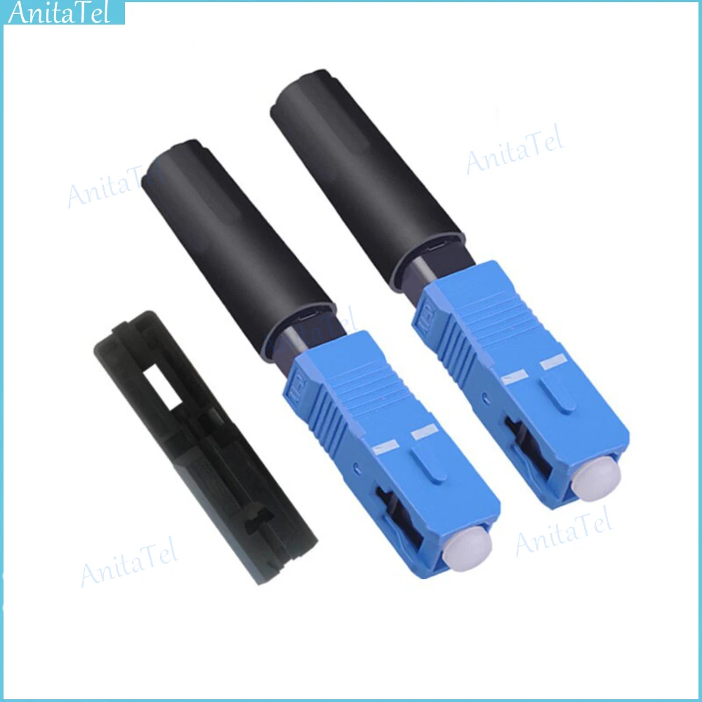 Connettore Rapido In Fibra Ottica Di Alta Qualità Connettore Rapido Sm Single Mode Ftth Sc/Upc Adattatore Rapido In Fibra Ottica Coda Diritta