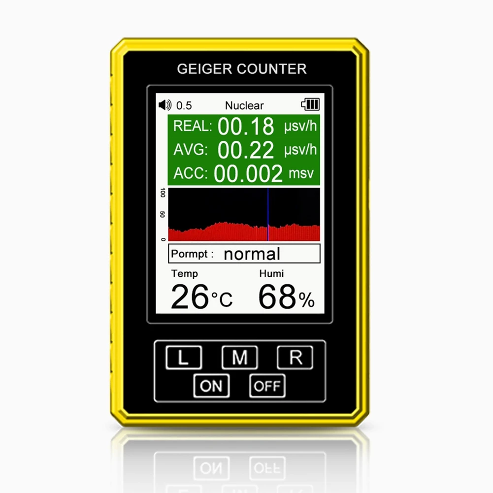 Xr3 Pro Digital Nuclear Radiation Detector Geiger Counter Dosimetro Semi-Funzionale Emf Meter Beta X-Ray Beta Gamma Tester
