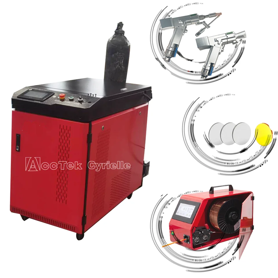 Saldatrice Laser A Fibra Portatile Multifunzionale Portatile Da 1500 Watt/Macchina Per La Pulizia Della Ruggine Laser Saldatrice Laser Per Metallo