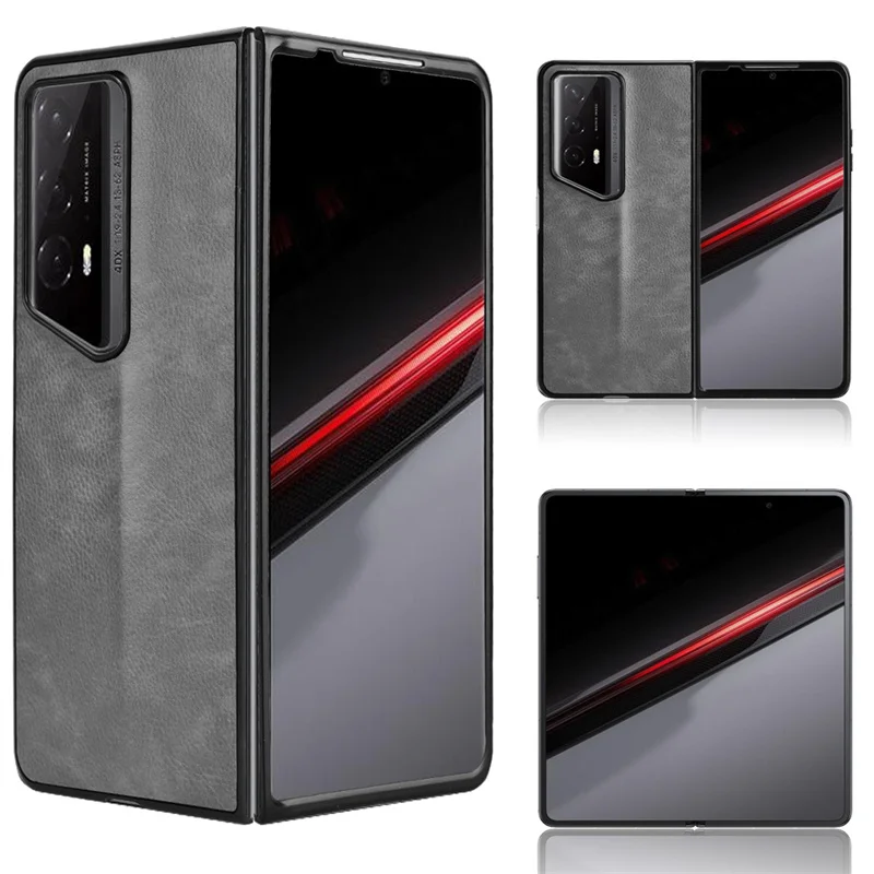 Per Honor Magic V2 Rsr Porsche Design Antiurto Full Hard Cover Posteriore Per Honor Magic V2 Rsr Litchi Pattern Custodia Antiscivolo