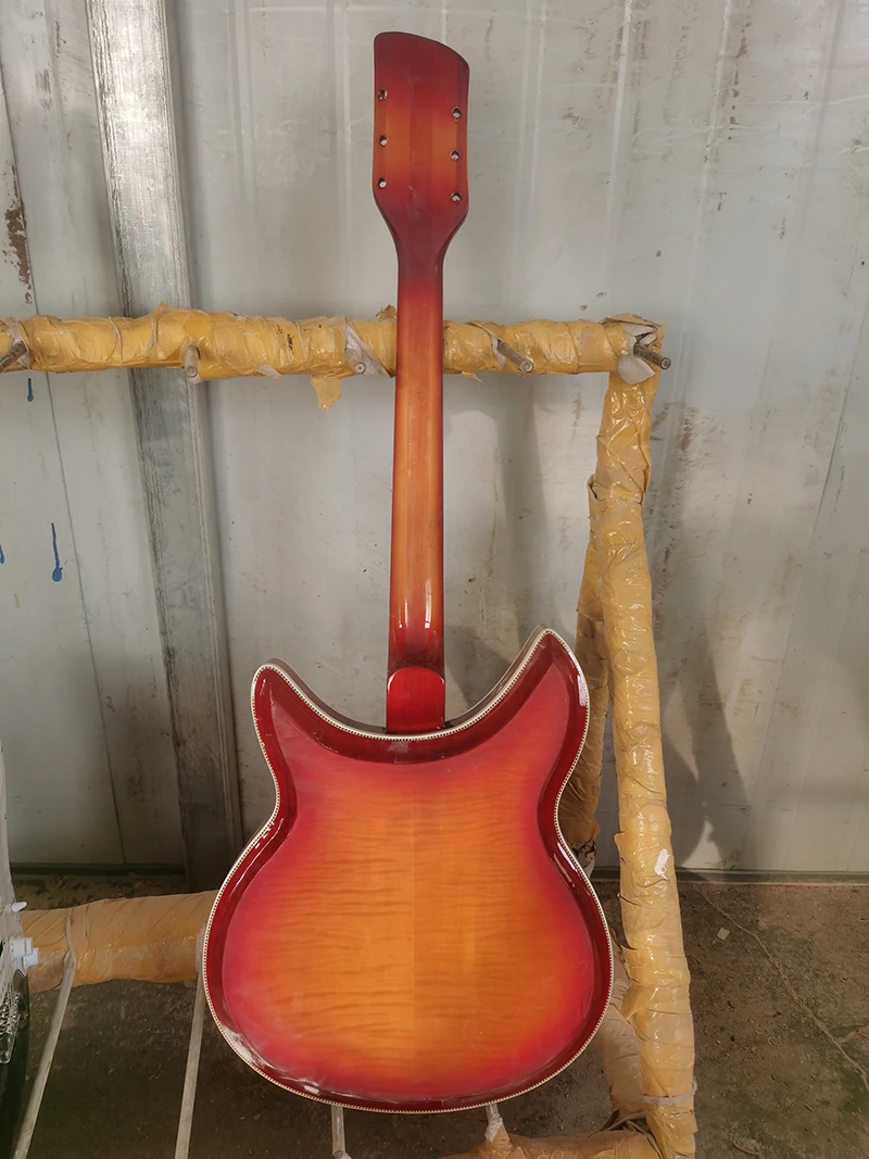 12 Corde, Chitarra Elettrica Rickenbacker 360, Pickup In Due Pezzi, Chitarra Di Alta Qualità, Top In Acero Fiamma A Doppia Faccia