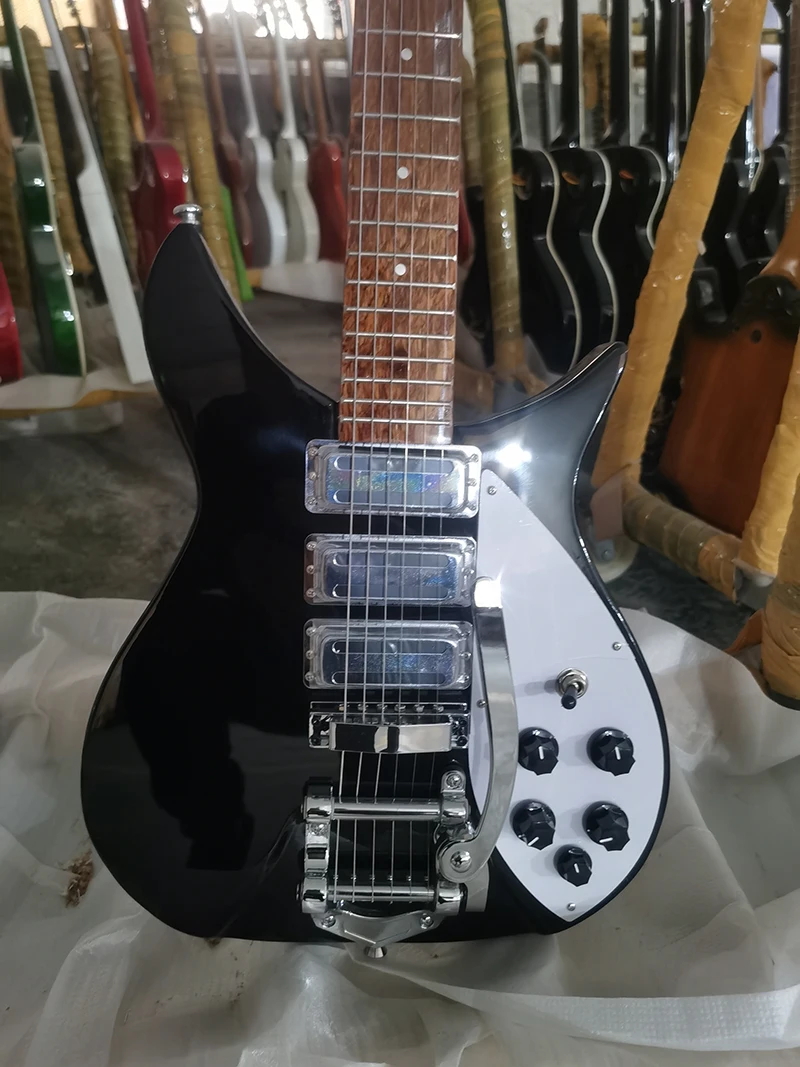 Chitarra Elettrica Rickenbacker 325, Ponte Del Sistema Vibrato, Pickup In Tre Pezzi, Chitarra Nera, Disponibile