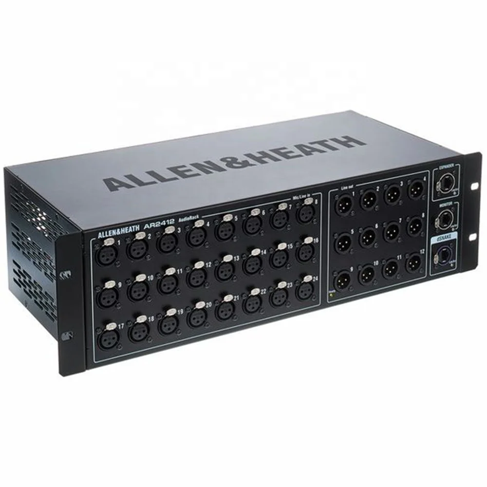 Allen & Heath Ar2412 Digital Stage Box 24 Ingressi 12 Uscite Rack Expander Per Sistemi Mixer Digitali Serie Qu / Avantis / Sq