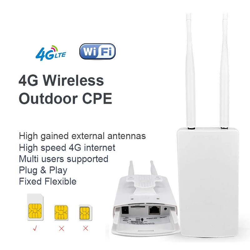 Antenna Di Interfaccia Sma Impermeabile Per Esterni Router Wireless Modem Di Rete Per Computer Router Di Schede Sim 4G Hotspot Wifi Per Telecamera Ip