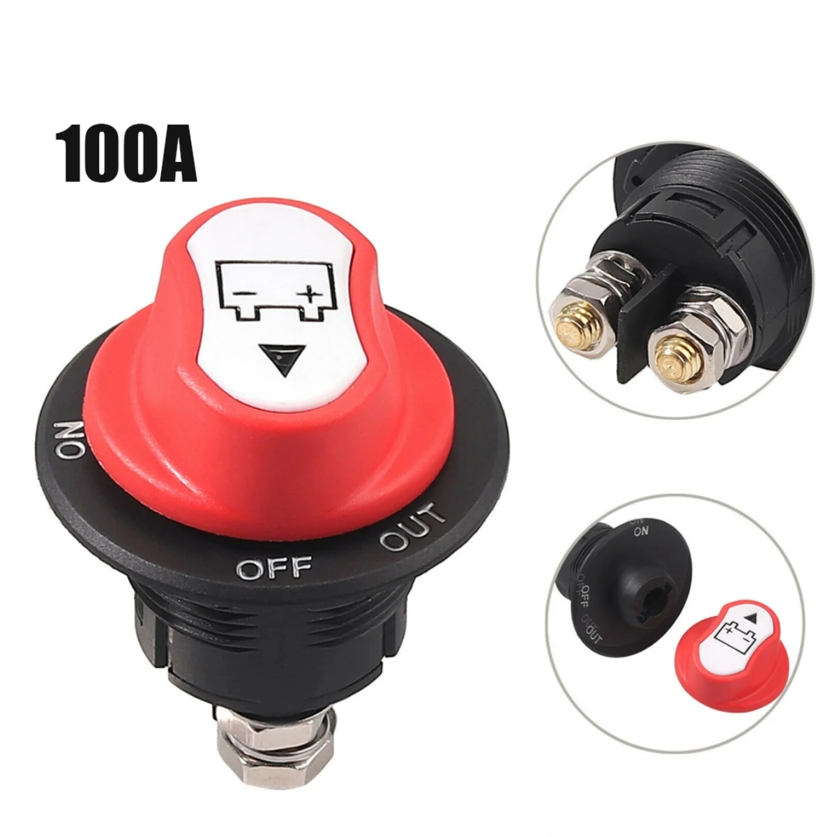 100A 12V-32V Isolatore Batteria Per Auto Interruttore Principale On Off Marine Per Auto Suv Rv Marine Van Boat