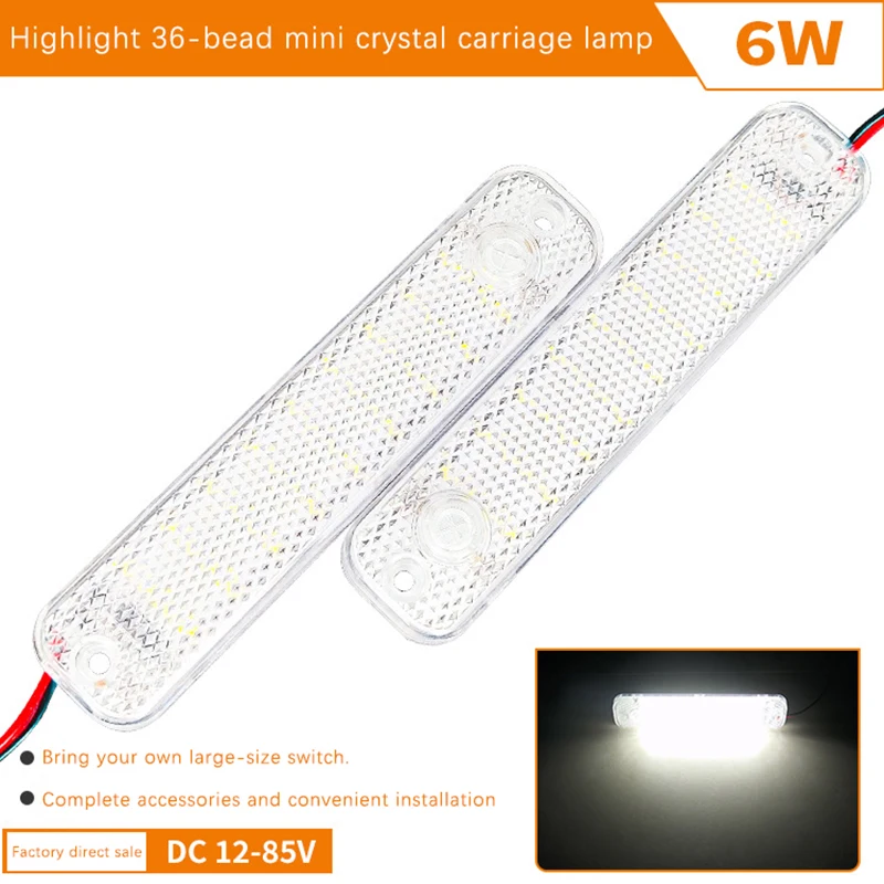 36Led 12-80V Car Reading Led Lights General Motors Truck Dome Interior Light Bar Lampada Da Pannello Sul Tetto Per Van Truck Camping Boat