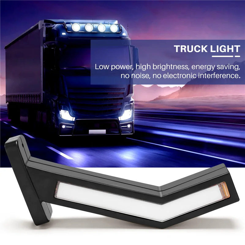 2Pcs 33Led Trailer Led Side Marker Lighting Outline Marker Truck Light Van Led Lights Per Rimorchio 12-24V