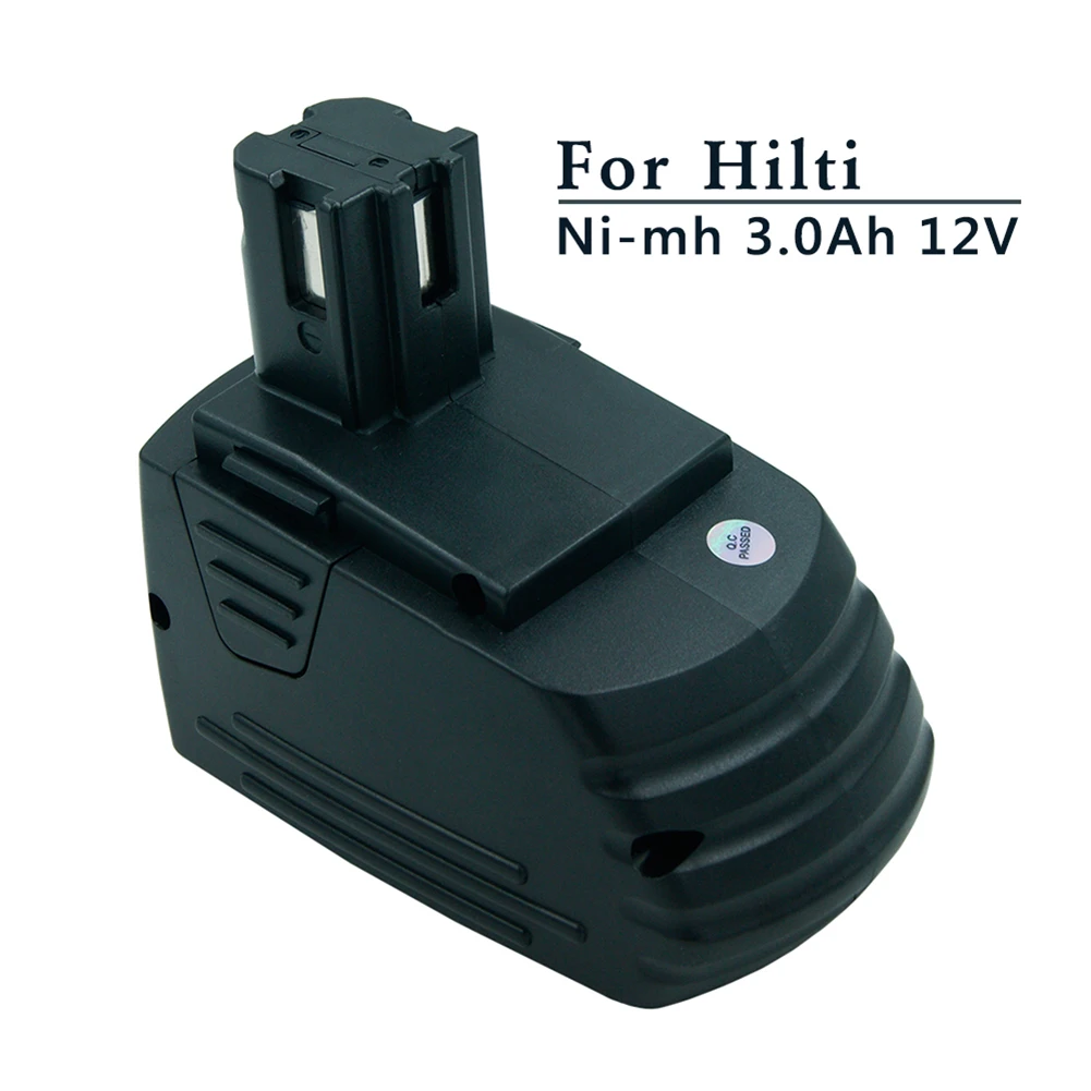 Sostituzione Batteria Ricaricabile Ni-Mh 12V 3000Mah Per Utensili Elettrici Hilti Sfb121 Sfb126 Sfb125 Sfl12 Sb12 340889 Sid121 Siw121