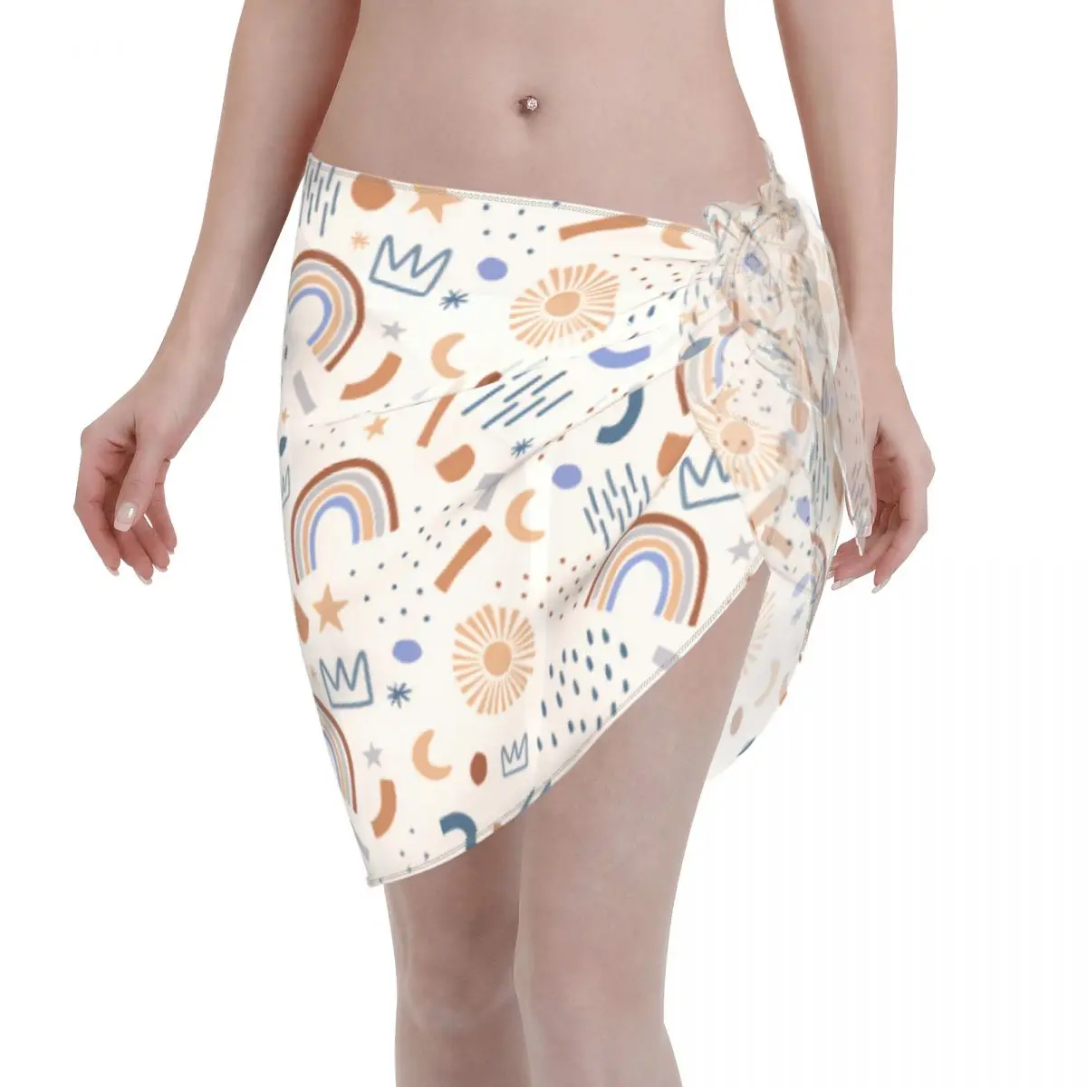 Matisse Art Kaftan Sarong Swimsuit Women Polyester Ladies Skirt Bikini Beach Cover Ups