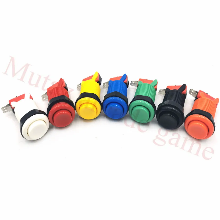 100 Pz/Lotto Baolian 28Mm American Happ Tipo Pulsanti Standard Con Microinterruttore Per Arcade Mame Jamma Cabinet Machine