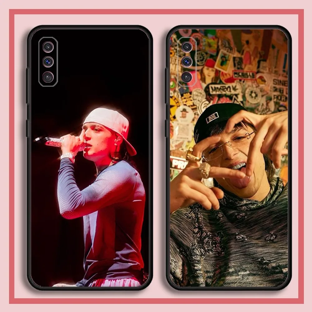 Custodia Per Telefono Rapper Peso Pluma Mexico Per Samsung S23,23,22,30,21,10,9,Note20 Ultra,Lite,Ultra,5G,Plus,Fe, Custodia Morbida Nera