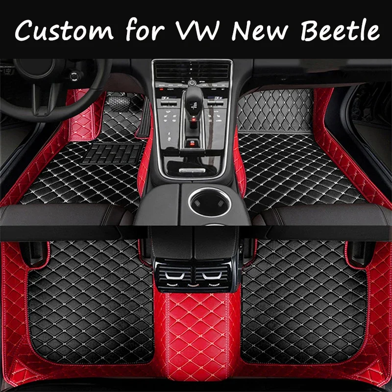 Tappetini Auto Per Vw Volkswagen New Beetle Convertible 1998 ~ 2011 Tappeto Impermeabile Tapetes Para Automovil Accessori
