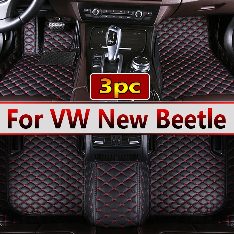 Tappetini Auto Per Vw Volkswagen New Beetle Convertible 1998 ~ 2011 Tappeto Impermeabile Tapetes Para Automovil Accessori