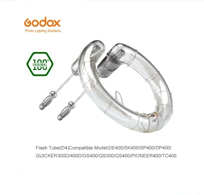 Godox 400Ws Tubo Anello Di Ricambio Flash Compatibile Per Godox De400 Tc400 Sk400 Dp400 Gs400 Qs300 Qs400 Pioneer 300D/400D Più Veloce 400