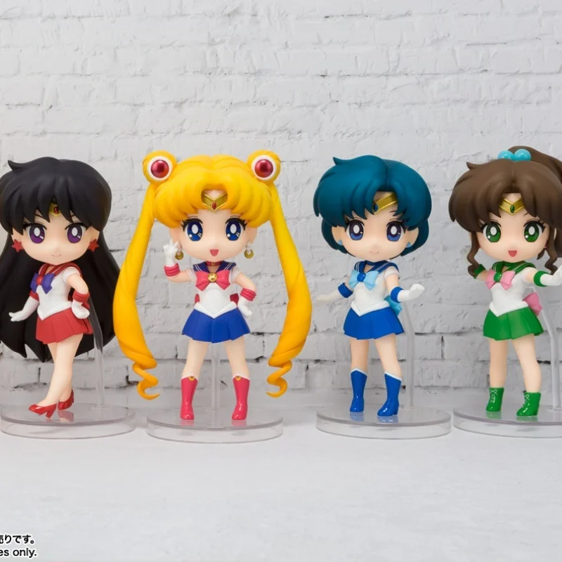 Originale 9Cm Sailor Moon Figure Mini Anime Sailor Mars Sailor Venus Action Figurine Statue Modello Da Collezione Bambola Giocattoli Regalo