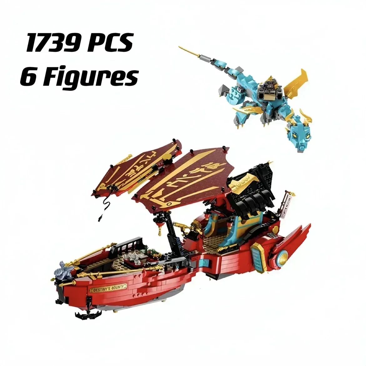 Destiny Boat Bounty Ship Race Contro Il Tempo Compatibile 71797 Building Blocks Kit Mattoni Giocattoli Per Ragazzi Bambini Regali Di Natale