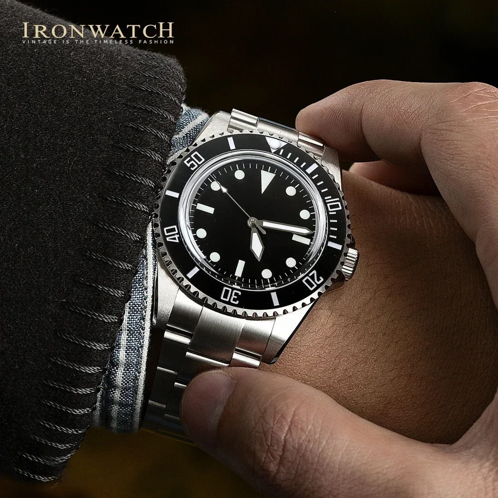 Ironwatch 40Mm Wr4K X Rx8004-B 2022 Orologio Subacqueo Automatico 5517 Milsub Bgw9 Superluminova Cristallo Zaffiro 200M Resistente All'Acqua