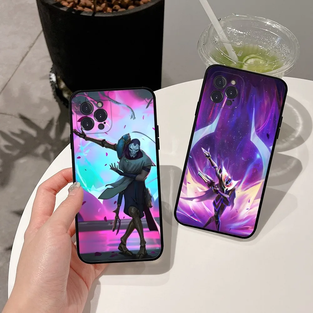 Custodia Per Telefono Virtuoso L-Lol K-Khada Jhin Per Apple Iphone 15,14,13,12,11,Xs,Xr,X,8,7,Pro,Max,Plus,Mini Cover Nera