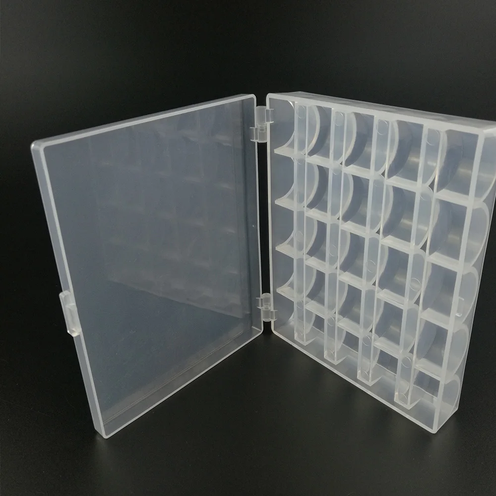 25 Slot Bobine Vuote Scatola Per Bobine Macchina Da Cucire Coperture Per Bobine Artigianato Per Cucire Scatola Di Immagazzinaggio In Plastica Per Macc