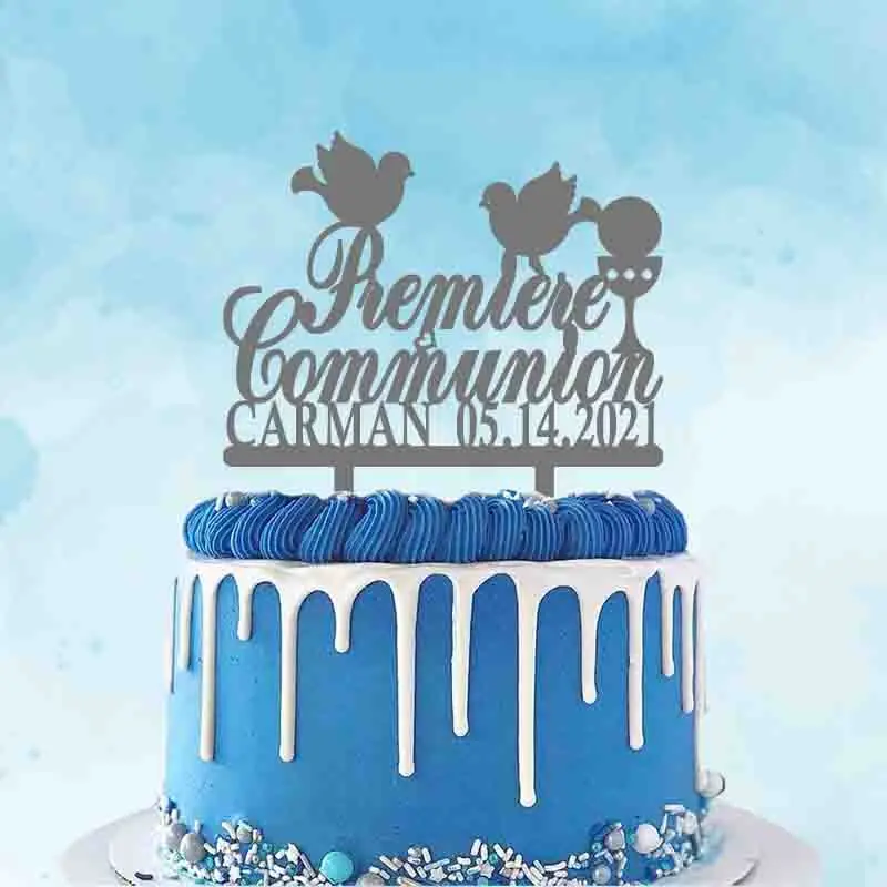 Nome Personalizzato Per Bambini Data Prima Comunione Francese Comunione Per Francia Bambini Prima Comunione Decorazione Torta Topper