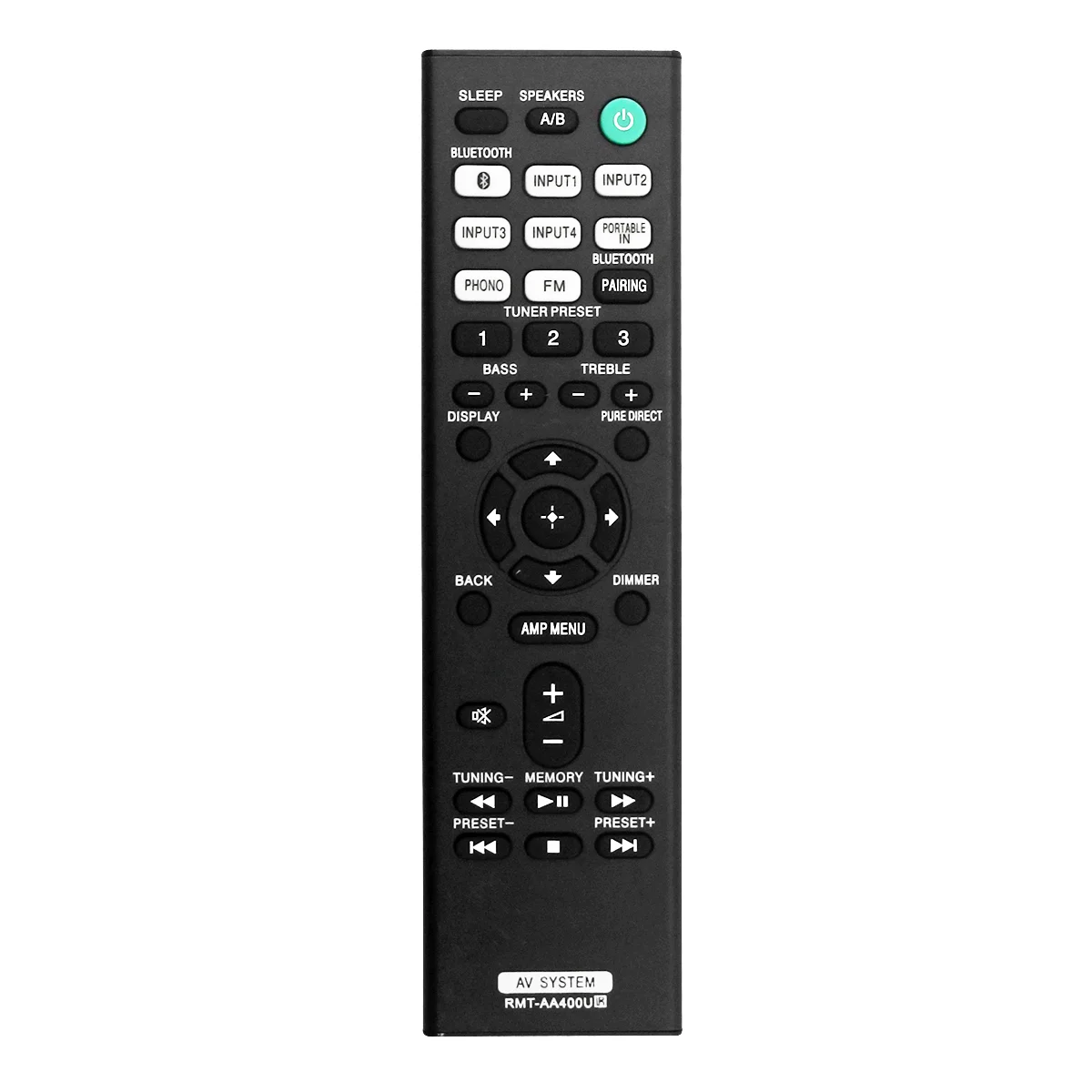 Rmt-Aa400U Telecomando Sostituire Per Ricevitore Stereo Sony Str-Dh190 Telecomando Strdh190