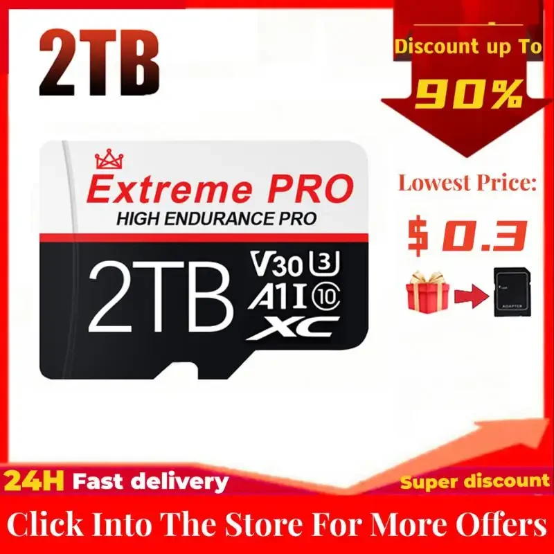 Micro Tf Sd Card A2 U3 Memory Card Ad Alta Velocità Uhs-I Sd Card 128Gb 256Gb 512Gb Per Nintendo Switch Ps4 Ps5 Game Laptop Pc