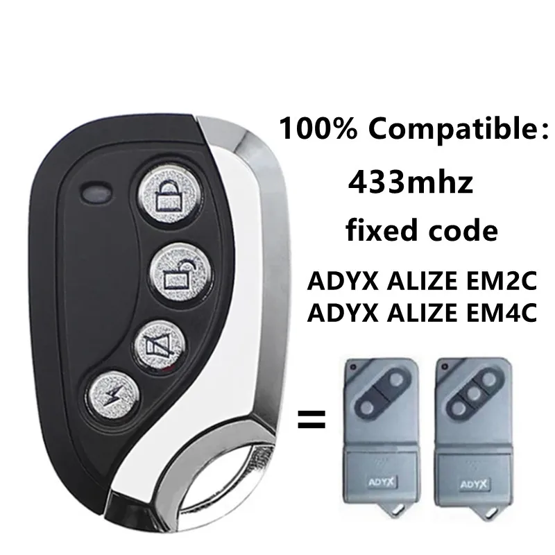Adyx Casit Txs1 Berner Elka Tedsen Telemaster Motorline Mx1 Proteco Tx433 Rib Telcoma Codice Fisso 433Mhz Clone Telecomando