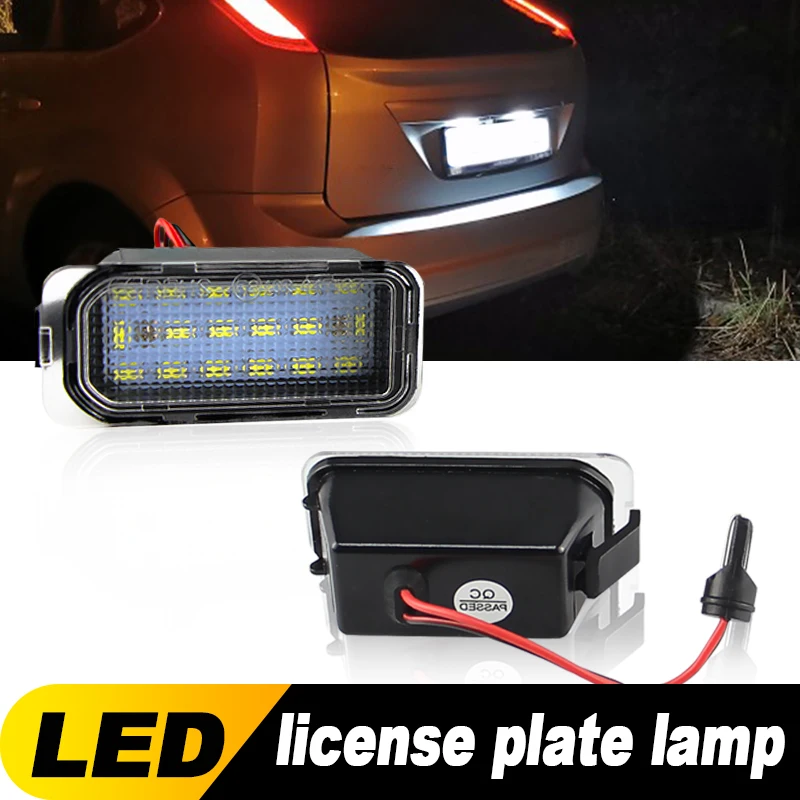 2 Pezzi Canbus Led Numero Luci Targa, Lampada Per Ford Fiesta Ja8 2008,Mondeo Ba7 2008,Kuga 2008,Galaxy Wa6 2006