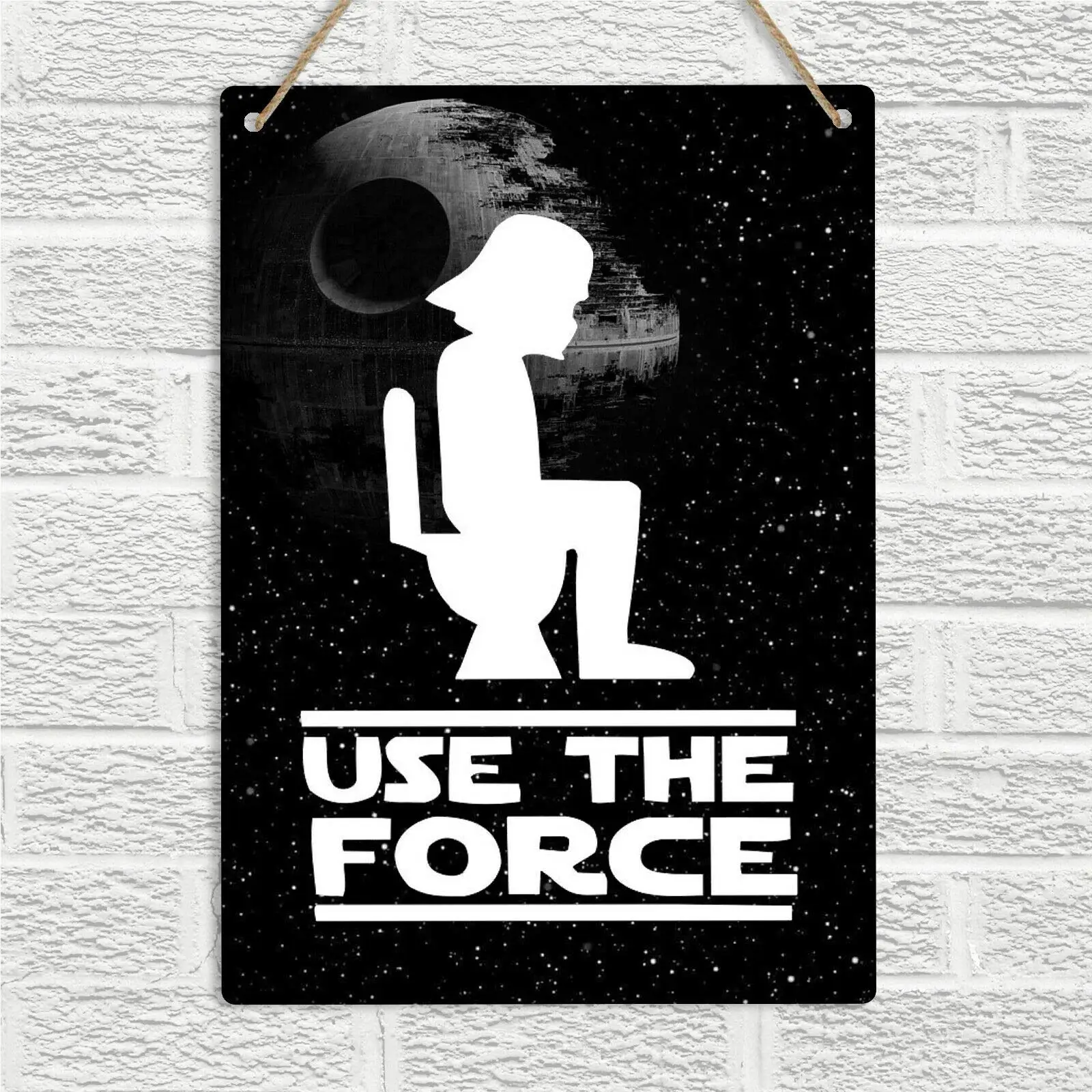 New Tin Sign Vintage Retro Signs Usa The Force Funny Wc Toilet Toilette Home Bar Club Hotel Outdoor Street Garage Metal Sign