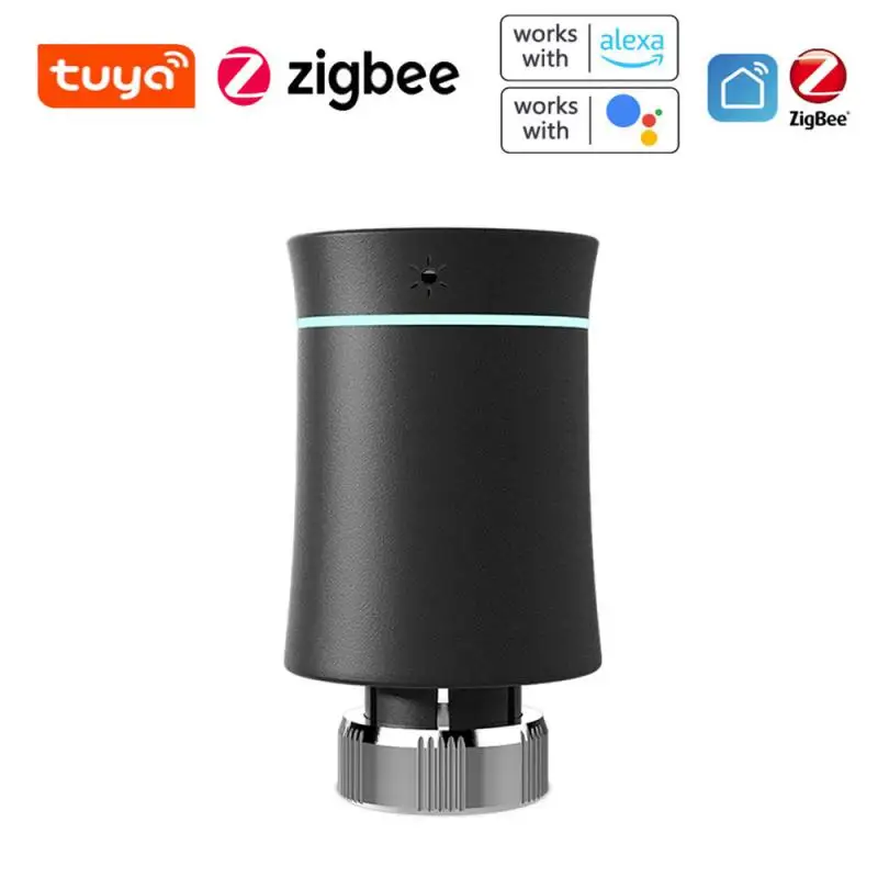 Tuya Zigbee Termostatico Intelligente Attuatore Del Radiatore Controllo App Valvola Del Radiatore Regolatore Di Temperatura Amazon Alexa Control