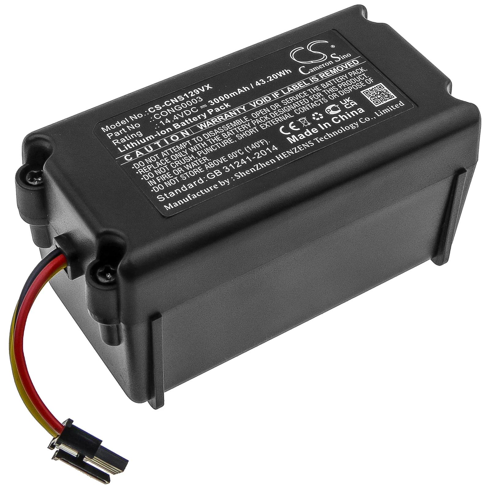 Batteria Verde Per Cecotec Conga 1290,1390, Per Vileda Vr302, Per Zoef Robot Sjaan, Per Proscenic 790T, Per Bagotte Bl509
