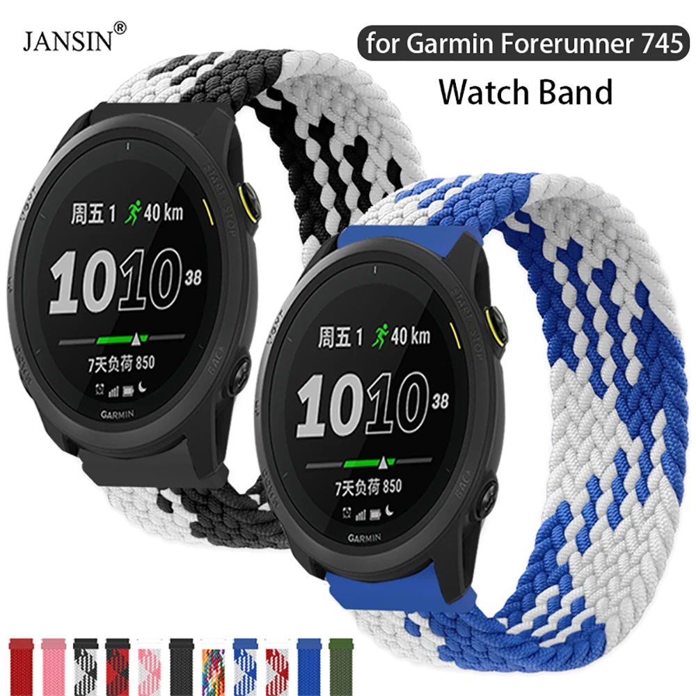Cinturino Intrecciato Solo Loop Per Garmin Forerunner 745 Cinturino Per Orologio Cinturino Correa Per Garmin Forerunner 745 Sostituzione