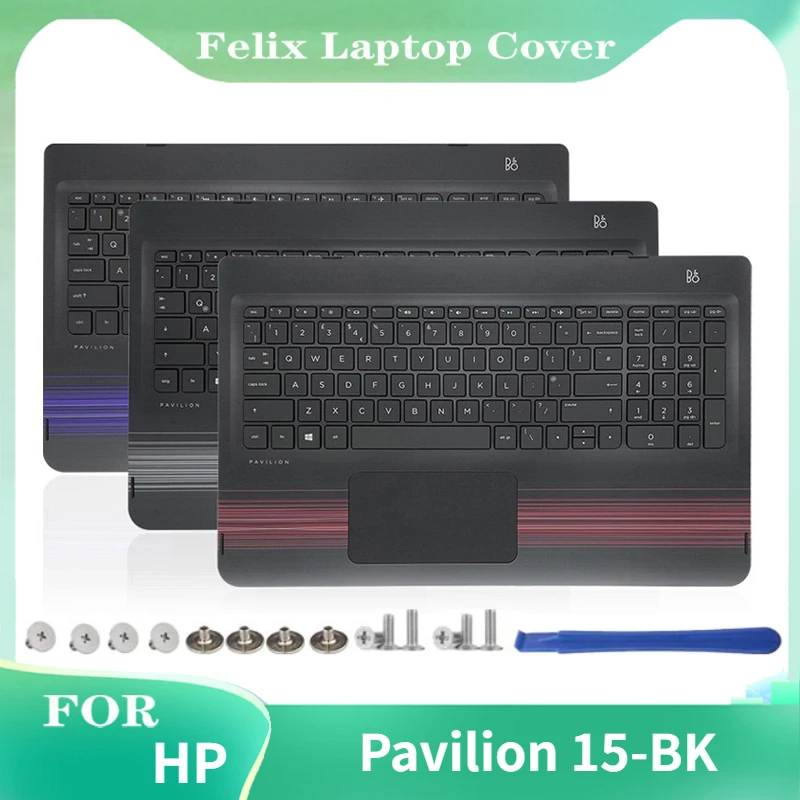 Per Il Nuovo Hp Pavilion 15-Bk Notebook Computer Palm Rest Tastiera Touch Pad Us Keyboard Assembly Senza Retroilluminazione