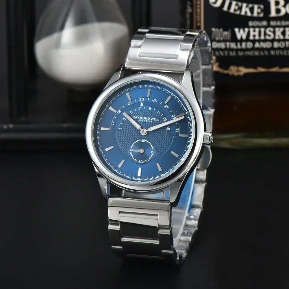 Raymond Weil Top Watches For Mens Luxury Top Time Style Sport Date Orologio Da Polso Business Cronografo Quarzo Aaa Orologi Maschili