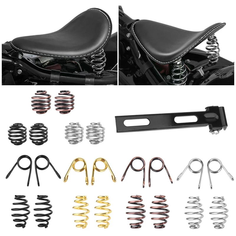 Moto Solo Seats Kit Di Montaggio A Molla Sella Molle Per Harley Bobber Chopper Custom Sportster Per Honda Yamaha